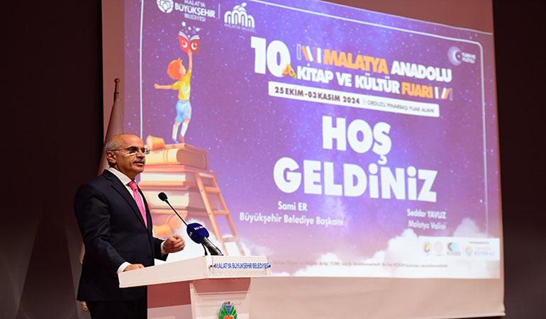 10. Malatya Anadolu Kitap ve Kültür Fuarı Kitapseverlere Kapılarını Açtı