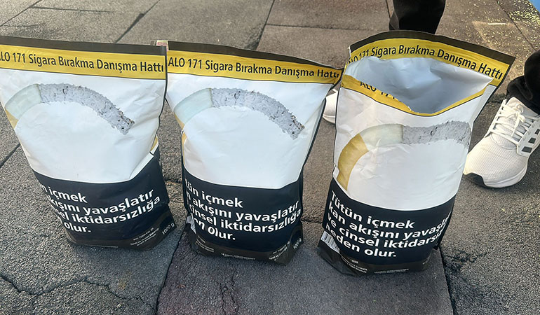 Malatya'da Sahte Bandrollü 4.500 Kilogram Tütün Ele Geçirildi